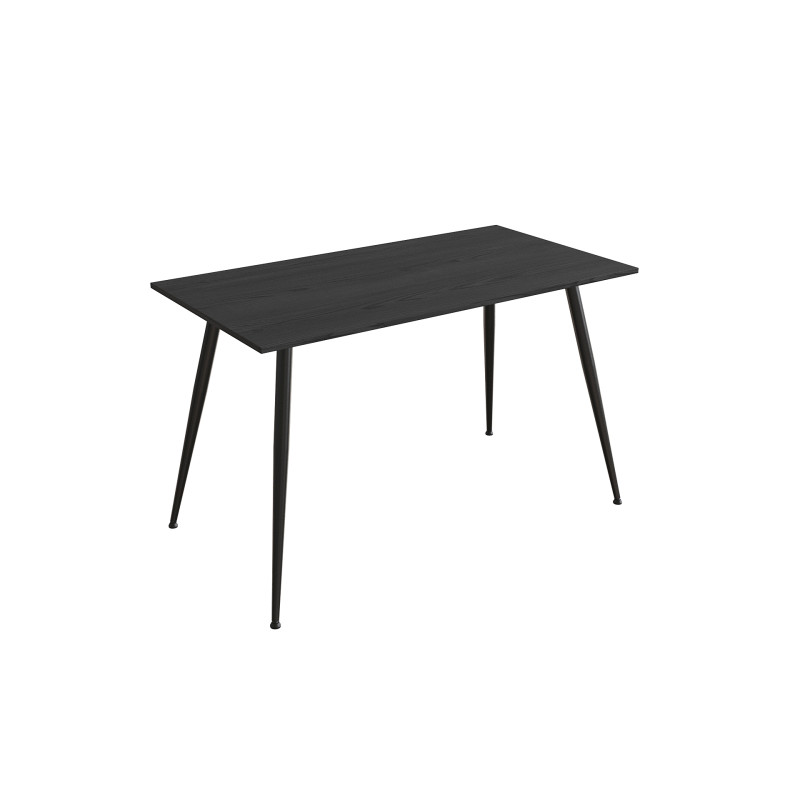 Стол кухонный Марсель 40 Ferrum-decor 75x120x70 Черный металл ДСП Сосна Кембра 16 мм (FRD-106762)