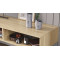 Тумба під ТВ Невада Ferrum-decor 45x100x38 Чорний метал ДСП Дуб Сонома 16 мм (FRD-106722)