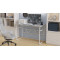 Стіл письмовий Раян Ferrum-decor 750x1000x600 Білий метал ДСП Бетон 16 мм (FRD-106472)