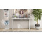 Стіл письмовий Скай Ferrum-decor 75x100x60 Білий метал ДСП Бетон 16 мм (FRD-106652)