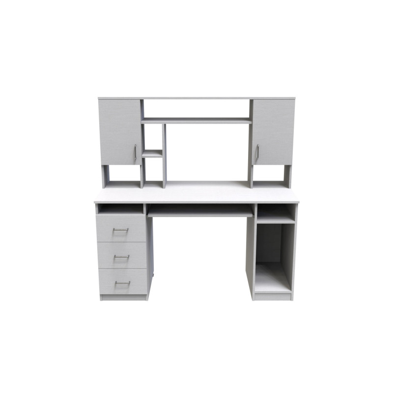 Стол компьютерный Анжело Ferrum-decor 1400x1422x600 ДСП Белое 16 мм (FRD-104704)