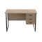Компьютерный стол Ferrum-decor Гарри 75x120x60 черный ДСП Дуб Сан-Марино 16мм (FRD-103534)