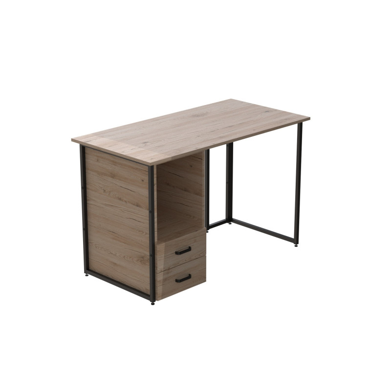 Компьютерный стол Ferrum-decor Отто 75x120x60 черный ДСП Дуб Сан-Марино 16мм (FRD-103574)