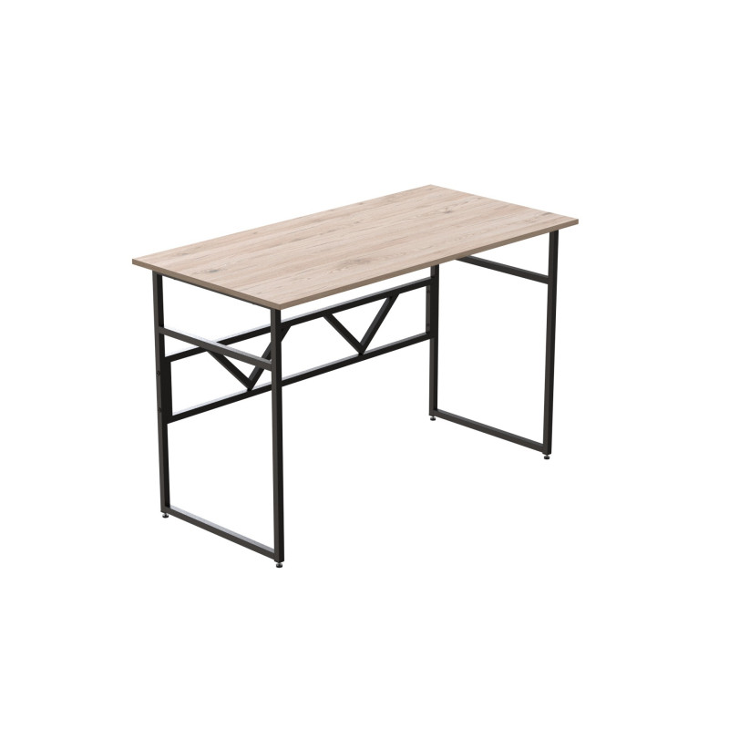 Комп'ютерний стіл Ferrum-decor Раян 75x120x60 чорний ДСП Дуб Сан-Марино 16мм (FRD-103684)