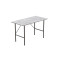 Стол письменный LINE Тайм Ferrum-decor 750x1200x500 Черный металл ДСП Бетон 16 мм (FRD-104884)