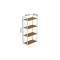 Етажерка 4/60 Ferrum-decor Серії Конект 120x60x28 білий ДСП Дуб Артизан 16мм (FRD-104244)
