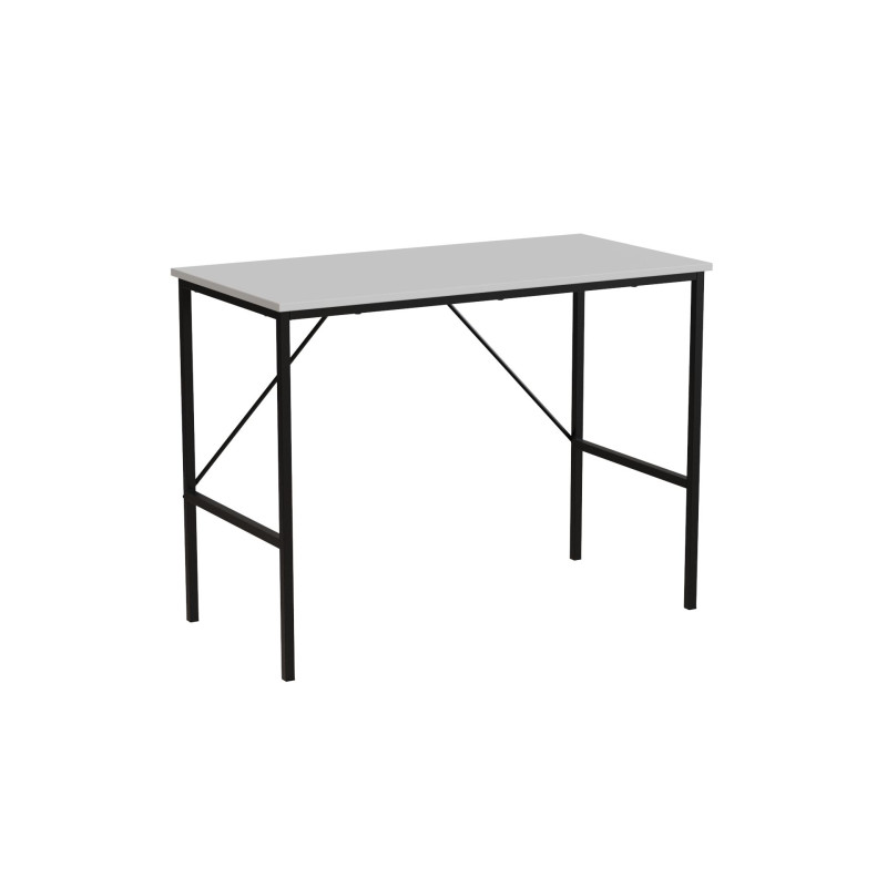 Стол письменный Line Тайм Ferrum-decor 750x1000x500 Черный металл ДСП Белое 16 мм (FRD-104864)