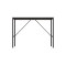 Стол письменный Line Тайм Ferrum-decor 750x1000x500 Черный металл ДСП Белое 16 мм (FRD-104864)