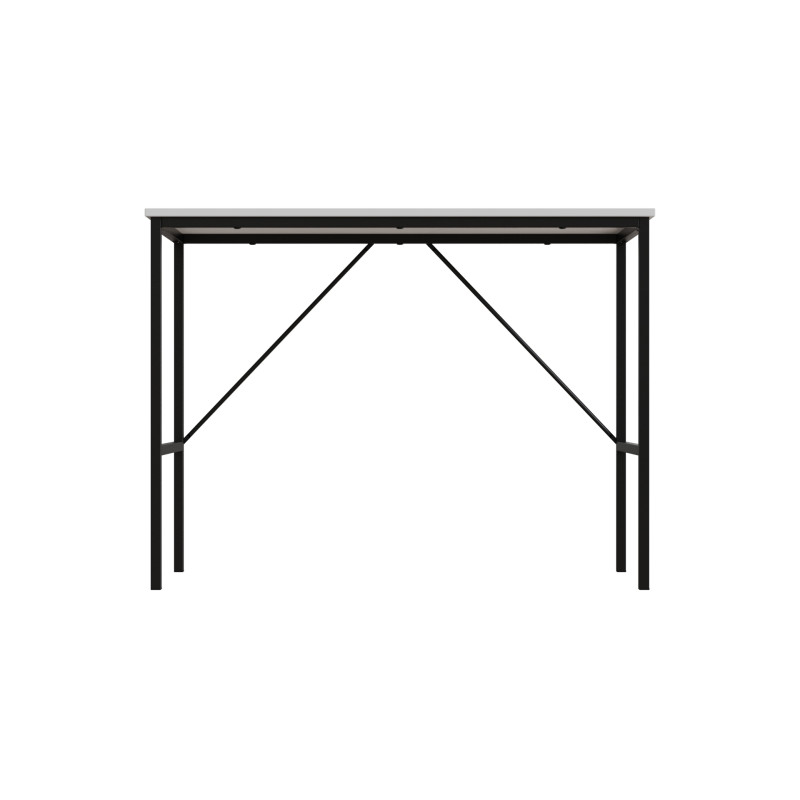 Стол письменный Line Тайм Ferrum-decor 750x1000x500 Черный металл ДСП Белое 16 мм (FRD-104864)
