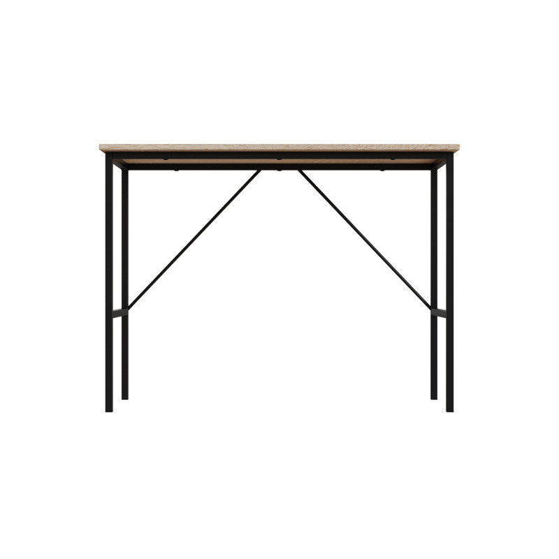 Стол письменный Line Тайм Ferrum-decor 750x1000x600 Черный металл ДСП Дуб Сонома 16 мм (FRD-104874)