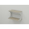 Полка настенная Ferrum-decor Букин 330x700x240 металл Белый ДСП Сонома 16 мм (FRD-102894)