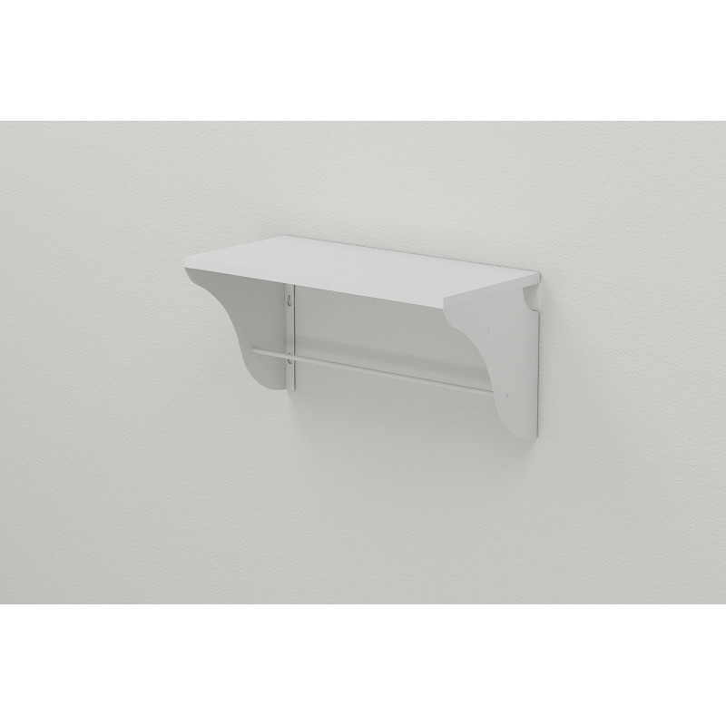Настінна полиця Ferrum-decor Комфі 260x600x240 метал Білий ДСП Біле 16 мм (FRD-102744)
