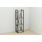 Этажерка 4/34 Ferrum-decor Серии Конект 120x34x28 черный ДСП Дуб Сонома 16мм (FRD-104274)