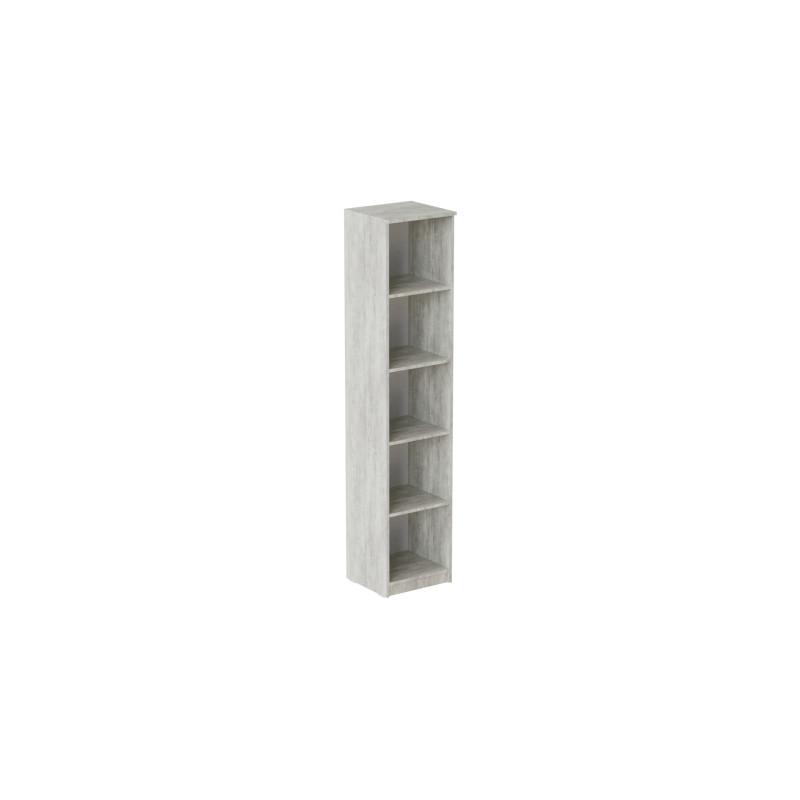 Пенал Анжело Ferrum-decor на 5 полок 1900x400x380 ДСП Бетон 16 мм (FRD-104904)