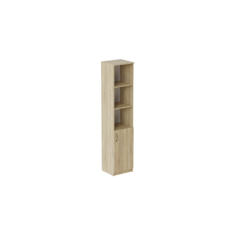 Пенал Анжело Ferrum-decor на 4 полиці з 1 дверима 1900x400x380 ДСП Дуб Сонома 16 мм (FRD-104914)