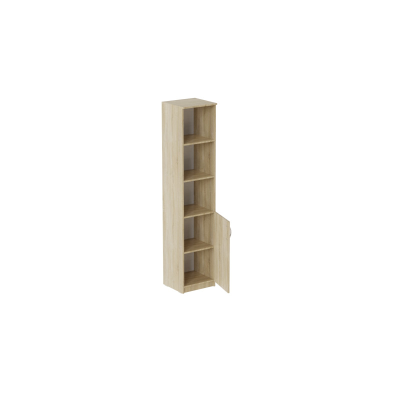 Пенал Анжело Ferrum-decor на 4 полиці з 1 дверима 1900x400x380 ДСП Дуб Сонома 16 мм (FRD-104914)
