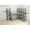 Этажерка 4/34 Ferrum-decor Серии Конект 120x34x28 черный ДСП Дуб Сонома 16мм (FRD-104274)