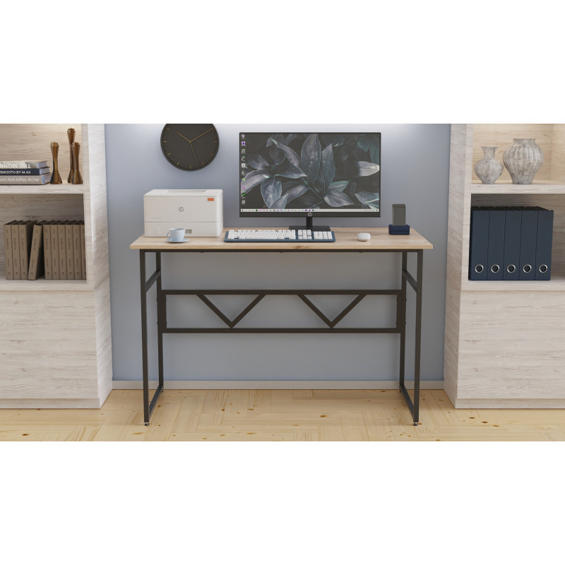 Комп'ютерний стіл Ferrum-decor Раян 75x100x60 чорний ДСП Дуб Сан-Марино 16мм (FRD-103674)
