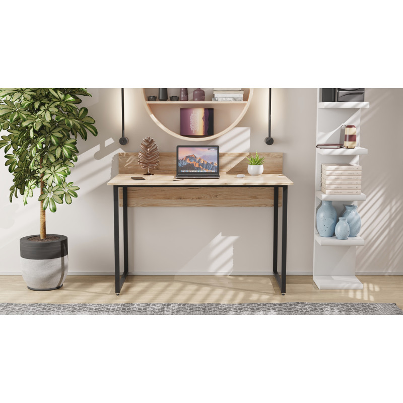 Компьютерный стол Ferrum-decor Скай 75x120x60 черный ДСП Дуб Сан-Марино 16мм (FRD-103624)
