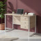 Комп'ютерний стіл Ferrum-decor Гаррі 75x120x70 білий ДСП Дуб Сан-Марино 16мм (FRD-101004)
