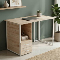 Компьютерный стол Ferrum-decor Отто 75x140x60 белый ДСП Дуб Сан-Марино 16мм (FRD-101034)