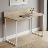 Комп'ютерний стіл Ferrum-decor Скай 75x140x60 білий ДСП Дуб Сан-Марино 16мм (FRD-101084)