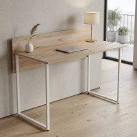 Комп'ютерний стіл Ferrum-decor Скай 75x120x70 білий ДСП Дуб Сан-Марино 16мм (FRD-101104)