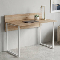 Компьютерный стол Ferrum-decor Скай 75x140x70 белый ДСП Дуб Сан-Марино 16мм (FRD-101114)