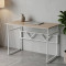 Компьютерный стол Ferrum-decor Раян 75x100x60 белый ДСП Дуб Сан-Марино 16мм (FRD-101124)