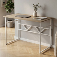 Компьютерный стол Ferrum-decor Раян 75x120x60 белый ДСП Дуб Сан-Марино 16мм (FRD-101134)