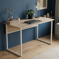 Комп'ютерний стіл Ferrum-decor Коді 75x120x60 білий ДСП Дуб Сан-Марино 16мм (FRD-101194)