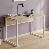 Комп'ютерний стіл Ferrum-decor Коді 75x140x70 білий ДСП Дуб Сан-Марино 16мм (FRD-101234)