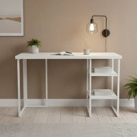 Письмовий стіл Ferrum-decor Кевін 76x140x60 білий ДСП Біле 32мм (FRD-101264)