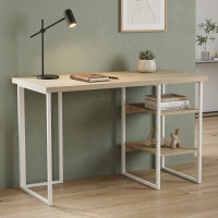 Письмовий стіл Ferrum-decor Кевін 76x100x70 білий ДСП Дуб Сонома 32мм (FRD-101274)