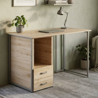 Комп'ютерний стіл Ferrum-decor Отто 75x140x60 сірий ДСП Дуб Сан-Марино 16мм (FRD-101504)