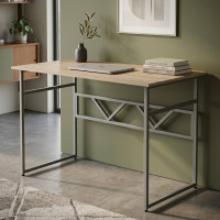 Комп'ютерний стіл Ferrum-decor Раян 75x100x70 сірий ДСП Дуб Сан-Марино 16мм (FRD-101624)