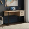 Комп'ютерний стіл Ferrum-decor Дакота 76x120x60 чорний ДСП Дуб Сан-Марино 32мм (FRD-101924)