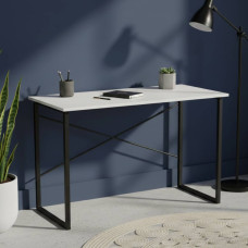 Письмовий стіл Ferrum-decor Дейв 75x100x60 чорний ДСП Біле 16мм (FRD-101964)