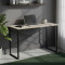 Письмовий стіл Ferrum-decor Дейв 75x120x60 чорний ДСП Дуб Сонома 16мм (FRD-101974)