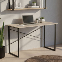 Письмовий стіл Ferrum-decor Дейв 75x100x70 чорний ДСП Дуб Сонома 16мм (FRD-101994)