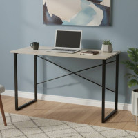 Письменный стол Ferrum-decor Дейв 75x140x70 черный ДСП Дуб Сонома 16мм (FRD-102014)