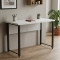 Письмовий стіл Ferrum-decor Курт 76x100x70 чорний ДСП Біле 32мм (FRD-102034)