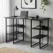 Компьютерный стол Ferrum-decor Карэн 75x140x70 черный ДСП Сосна Кембра 16мм (FRD-102074)