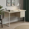 Письмовий стіл Ferrum-decor Дакота 76x120x60 білий ДСП Дуб Сонома 32мм (FRD-102094)
