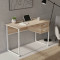 Комп'ютерний стіл Ferrum-decor Дакота 75x120x70 білий ДСП Дуб Сан-Марино 32мм (FRD-102124)