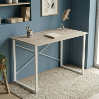 Комп'ютерний стіл Ferrum-decor Дейв 75x120x60 білий ДСП Дуб Сан-Марино 32мм (FRD-102154)
