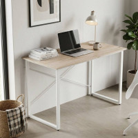 Комп'ютерний стіл Ferrum-decor Дейв 75x140x70 білий ДСП Дуб Сан-Марино 32мм (FRD-102194)