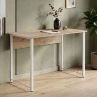 Комп'ютерний стіл Ferrum-decor Курт 75x100x60 білий ДСП Дуб Сан-Марино 32мм (FRD-102204)
