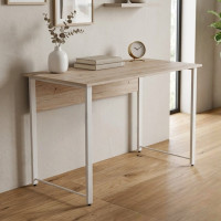 Компьютерный стол Ferrum-decor Курт 75x140x60 белый ДСП Дуб Сан-Марино 32мм (FRD-102224)