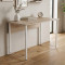 Комп'ютерний стіл Ferrum-decor Курт 75x140x60 білий ДСП Дуб Сан-Марино 32мм (FRD-102224)